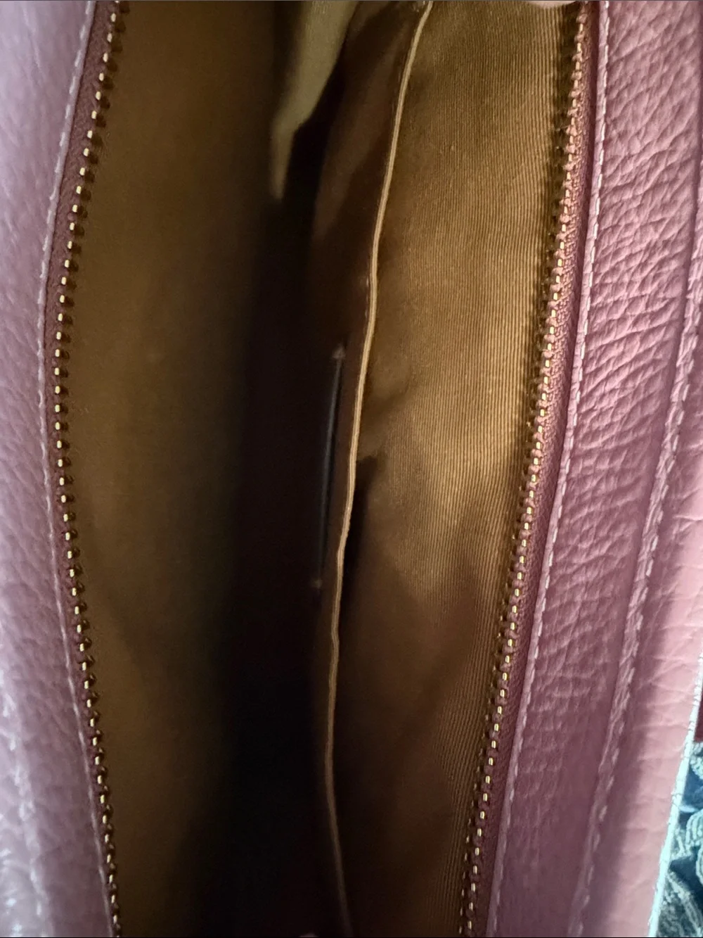 Coach Pink Signature Stripe Crossbody with Gold Hardware